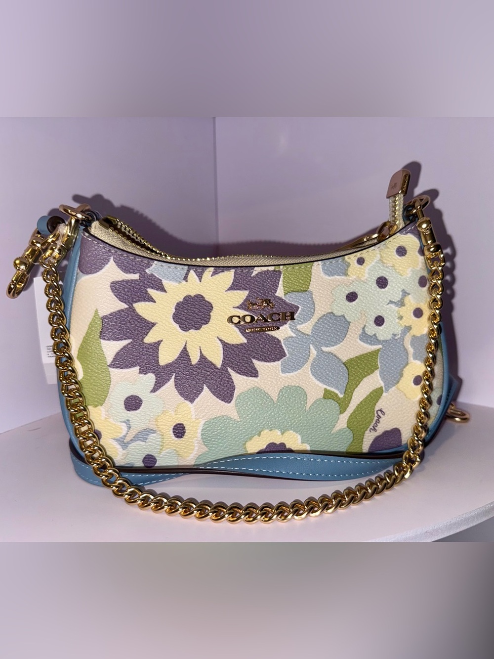 Coach Teri Mini Crossbody Bag With Floral Print - Picture 7 of 10